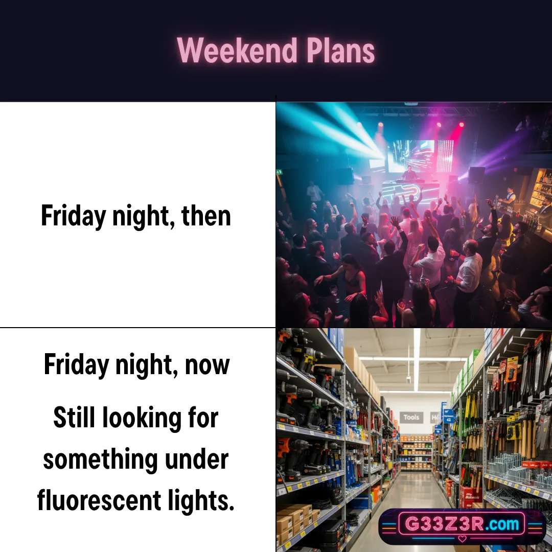 Weekend Plans — Friday night, then: the club. Friday night, now: still looking for something under fluorescent lights.